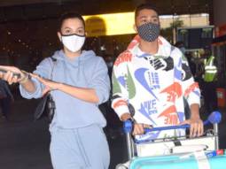 SPOTTED – Gauahar Khan and Zaid Darbar at Airport