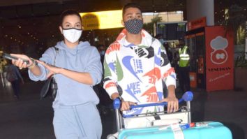 SPOTTED – Gauahar Khan and Zaid Darbar at Airport