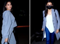 SPOTTED – Nora Fatehi and Sushmita Sen with family at Airport