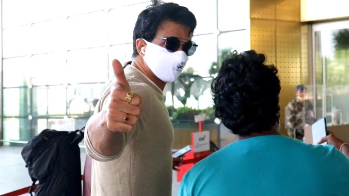 Sonu Sood spotted at Airport