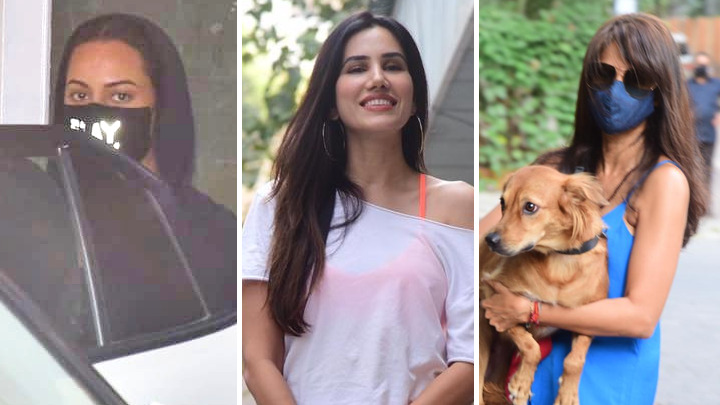 Spotted – Sonakshi Sinha, Sonali Sehgal, Vidya Malavade and Vikrant Massey at Bandra