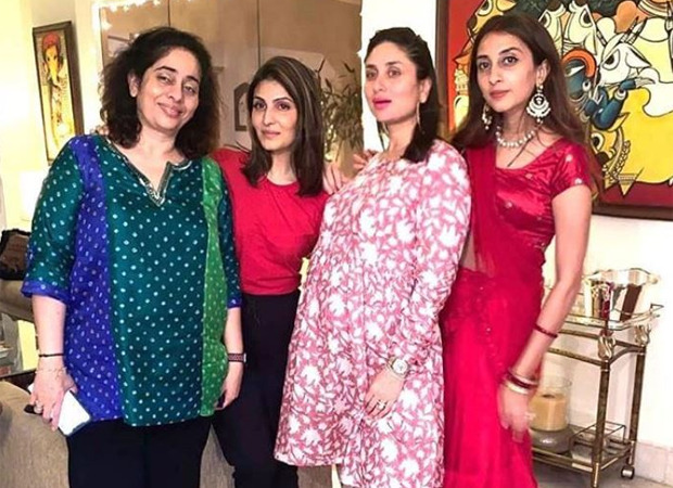 Kareena Kapoor Khan says 'Ladies and no Gentlemen' as she poses with her family on Karwa Chauth