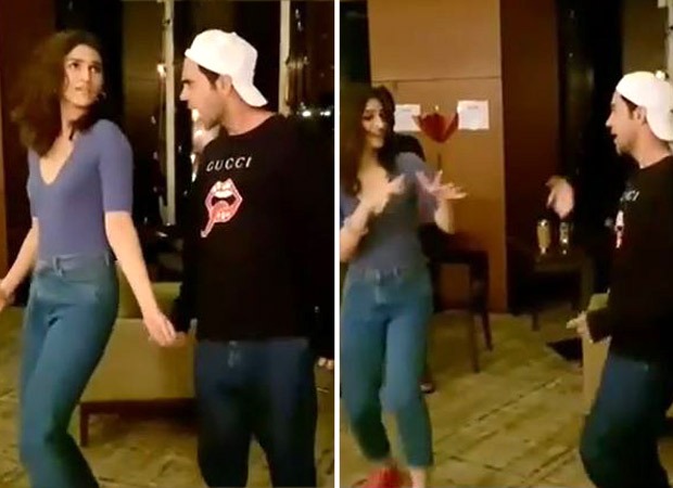 Rajkummar Rao and Kriti Sanon do an impromptu dance on 'Sweety Tera Drama' and 'O O Jaane Jaana'