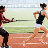 Taapsee Pannu shares glimpses from her intense training session on tracks for Rashmi Rocket