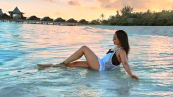 Sonakshi Sinha holidays in Maldives; poses in her happy place in a lacy swimsuit