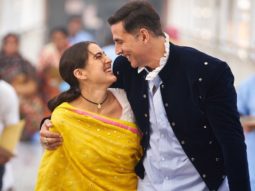 Akshay Kumar is all smiles in this candid still with Sara Ali Khan from Atrangi Re as he begins shooting
