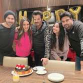 Anil Kapoor celebrates his 64th birthday with Jug Jugg Jeeyo cast Varun Dhawan, Kiara Advani, Prajakta Koli, Raj Mehta