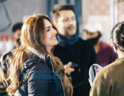On the sets of the movie Chandigarh Kare Aashiqui