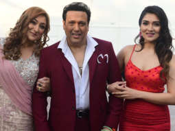 Govinda with wife and daughter for Zee TV show