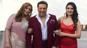 Govinda with wife and daughter for Zee TV show