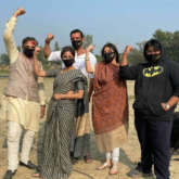 John Abraham, Divya Khosla Kumar, Milap Zaveri, Gautami Kapoor strike a pose as they shoot climax of Satyameva Jayate 2