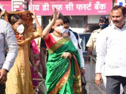 Kangana Ranaut spotted at Siddhivinayak Temple