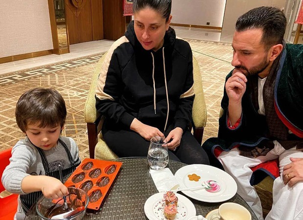 Kareena Kapoor Khan and Saif Ali Khan observe the newest connoisseur of desserts, Taimur Ali Khan