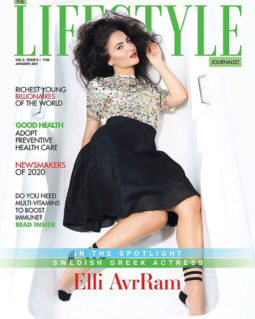 Elli AvrRam on the cover of Lifestyle, Jan 2021