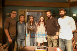 On the sets of the movie Om The Battle Within