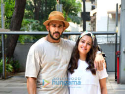 Photos: Anita Hassanandani and husband Rohit Reddy leave for Alibaug