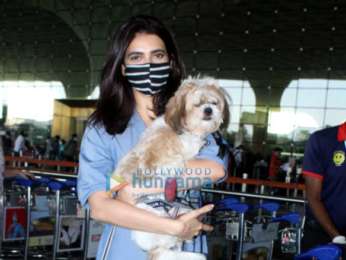 Photos: Gauahar Khan, Karishma Tanna and Dhvani Bhanushali snapped at the airport