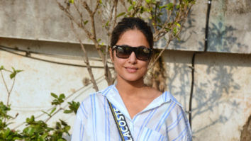 Photos: Hina Khan spotted at Film City