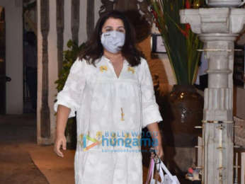 Photos: Karan Johar and Farah Khan snapped at Anil Kapoor's house in Juhu