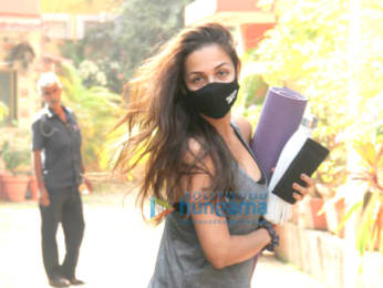 Photos: Malaika Arora spotted at Diva Yoga Studio in Bandra
