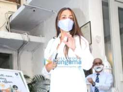 Photos: Malaika Arora spotted at Olive in Bandra