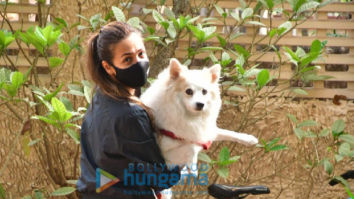 Photos: Malaika Arora spotted in Bandra with her pet