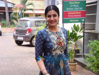 Photos: Raveena Tandon snapped at a dubbing studio
