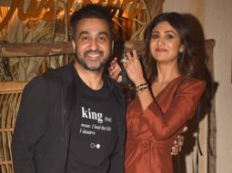 Shilpa Shetty snapped with family and friends at Bastian restaurant