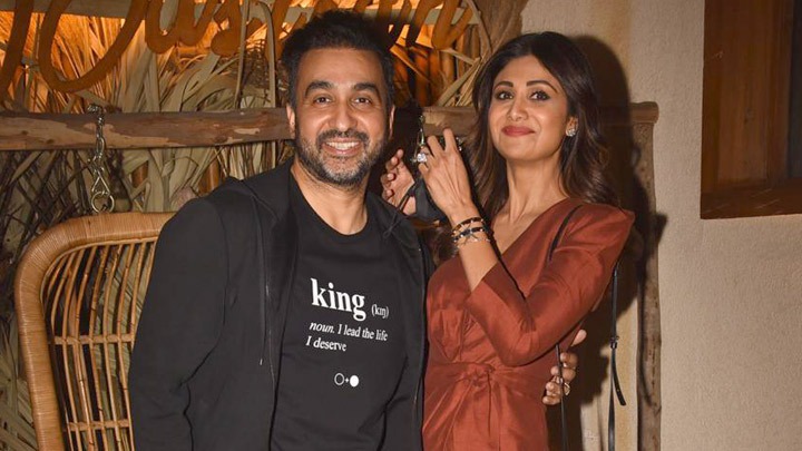 Shilpa Shetty snapped with family and friends at Bastian restaurant