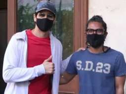 Sidharth Malhotra with director spotted post dubbing in Bandra