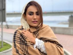 Surbhi Jyoti gives a glimpse of her look as Zoya in Qubool Hai 2.0 as she deals with the cold weather in Serbia