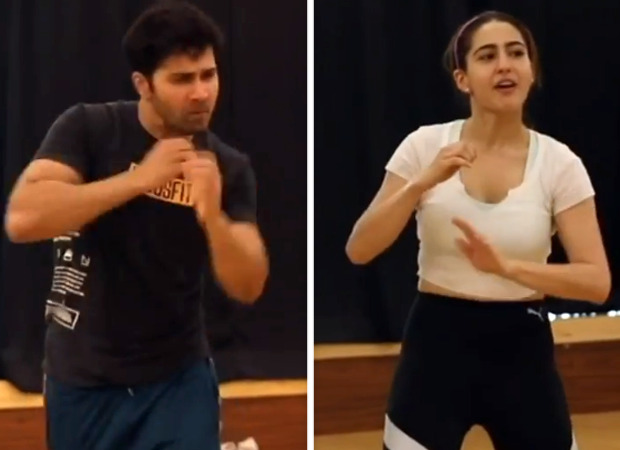 This unseen video of Varun Dhawan and Sara Ali Khan rehearsing for ‘Husn Hai Suhana’ is too cute to miss