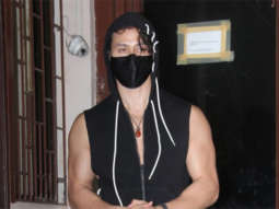 Tiger Shroff snapped at a dubbing studio in Bandra