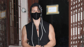 Tiger Shroff snapped at a dubbing studio in Bandra