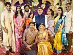 Inside pictures from NisChay wedding; Allu Arjun, Chiranjeevi, Pawan Kalyan, Ram Charan pose with the newly weds