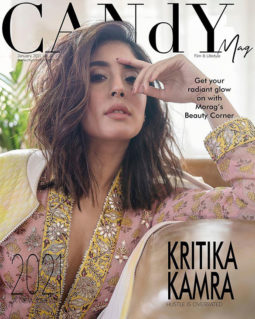 Kritika Kamra on the cover of Candy Mag, Jan 2021