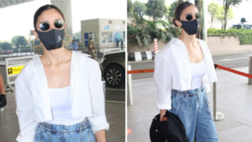 Alia Bhatt makes a statement in classic baggy denims and white combination while carrying expensive Gucci Tote bag worth Rs. 1.96 lakhs