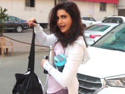 Karishma Tanna spotted post-gym session at Andheri