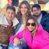 Kriti Sanon shares a glimpse from the sets of Bachchan Pandey, poses with her crew