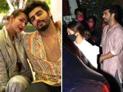 Malaika Arora drops in to meet beau Arjun Kapoor on the sets of Bhoot Police