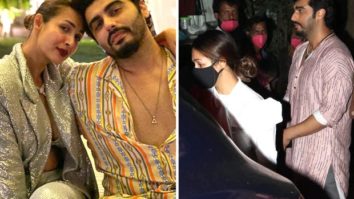 Malaika Arora drops in to meet beau Arjun Kapoor on the sets of Bhoot Police