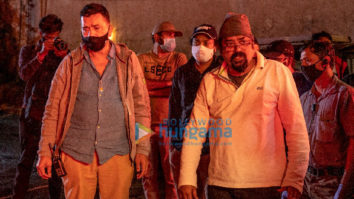 On the sets of the movie Mumbaikar