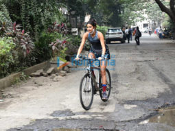 Photos: Aahana Kumra snapped cycling