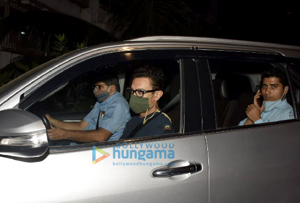 Photos: Aamir Khan and Amitabh Bhattacharya snapped at Imran Khan’s house in Bandra Photos: Aamir Khan and Amitabh Bhattacharya snapped at Imran Khan’s house in Bandra