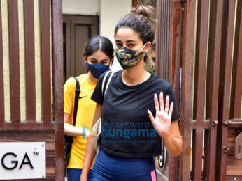 Photos: Ananya Panday spotted at yoga class in Bandra