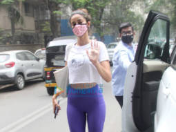 Photos: Ananya Panday spotted at yoga class in Bandra
