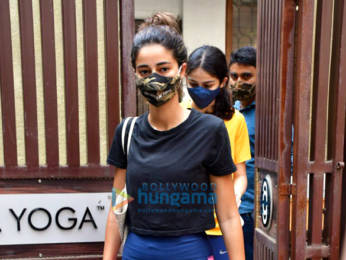 Photos: Ananya Panday spotted at yoga class in Bandra