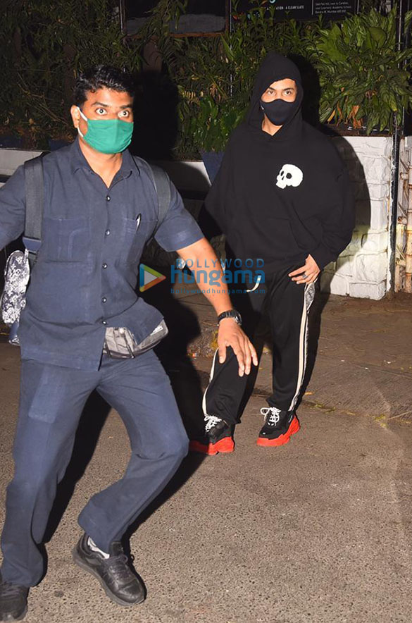 photos karan johar snapped at a dubbing studio in bandra 3