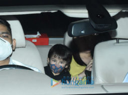 Photos: Kareena Kapoor Khan and Taimur Ali Khan snapped at Nikhil Dwivedi’s son’s birthday party