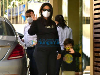 Photos: Kareena Kapoor Khan spotted at Karisma Kapoor's house with Taimur Ali Khan